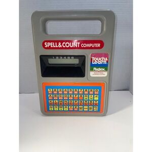 Vintage 1986‎ Playtime Touch & Learn Spell & Count Computer Model 1230 Toy WORKS